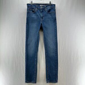 Levi's Jeans Womens Sz 27 Slimming Skinny High Rise Ankle Dark Wash Denim Blue